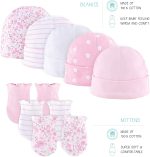 The Peanutshell Newborn Layette Gift Set for Baby Girls - 23 Piece Newborn Girl Clothes & Accessories Set - Fits Newborn to 3 Months - Floral - Image 5